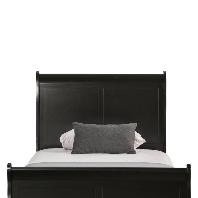 Furniture of America Mayday Modern Solid Wood 3-Piece Sleigh Bedroom Set