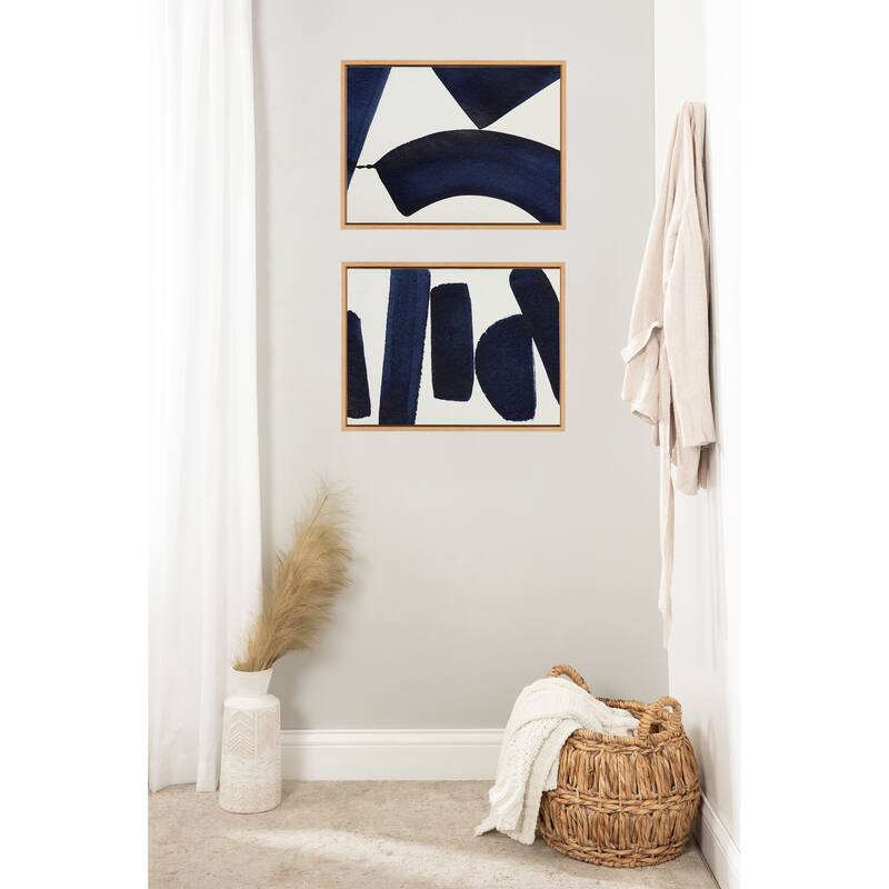 Kate and Laurel Sylvie Japandi 26 Framed Canvas Art Set by Rocket Jack
