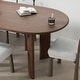 preview thumbnail 8 of 7, Solid Wood Oval Dining Table for 6-8 People Nordic style