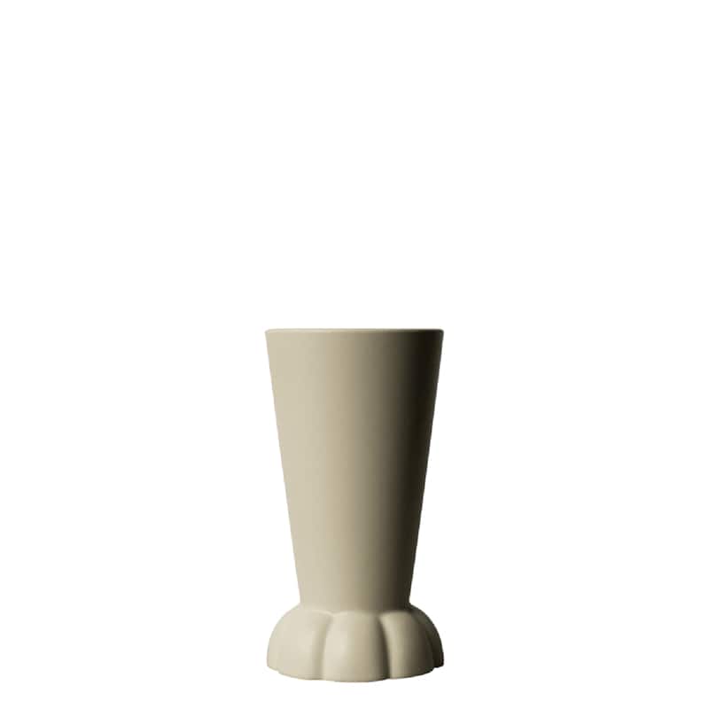 Matte Finished Ceramic Flora Pot Vase - 8.5" - Cream