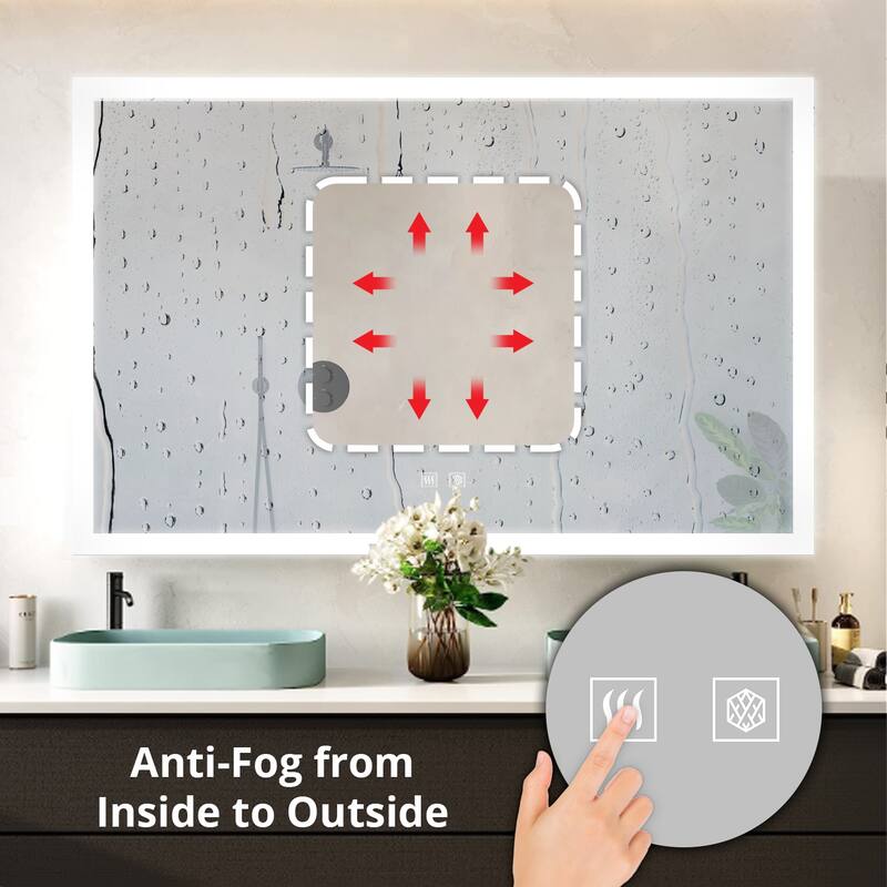 Aurorium LED Bathroom Vanity Mirror - N/A