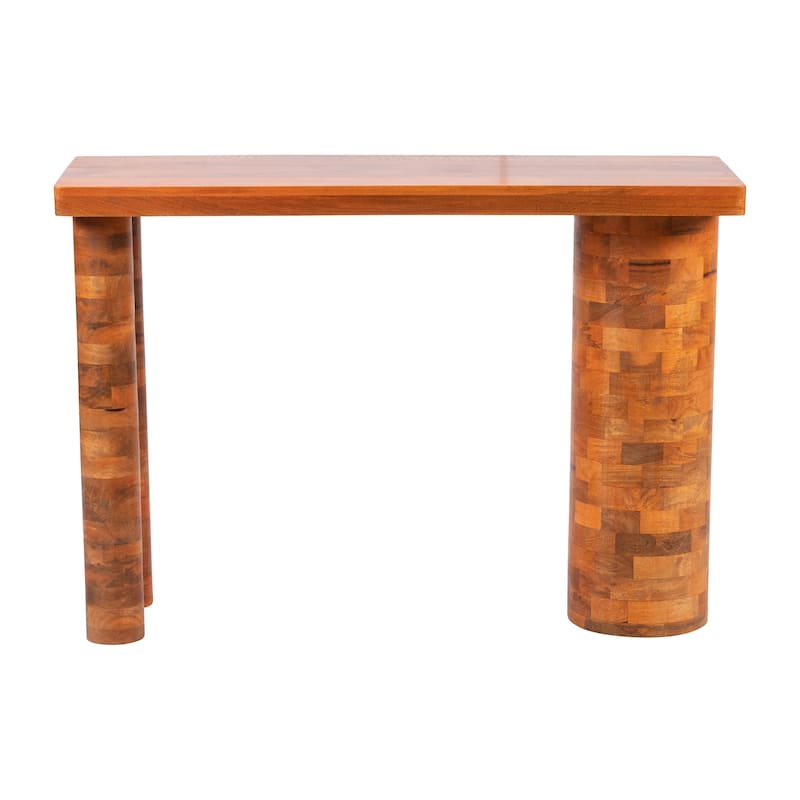 Sagebrook Home Modern Neutral 32" Brown Rectangle Wood Console - 45" x 15" x 32"