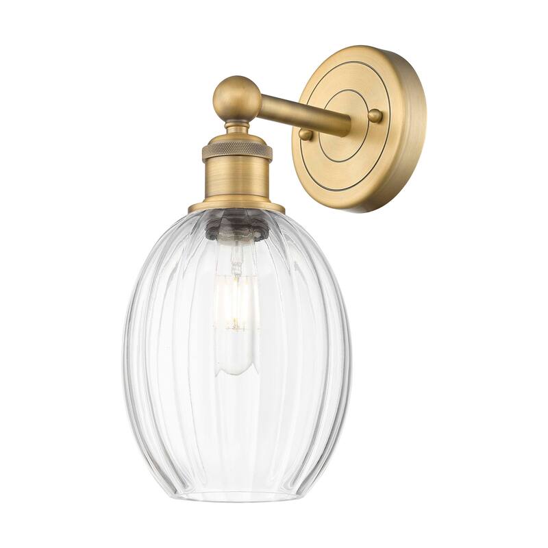 Innovations Lighting 616-1W-13-7 Preston Sconce Preston 13" Tall Wall - Brushed Brass / Clear
