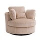 preview thumbnail 23 of 55, Oversized 360 Degreed Swivel Accent Chair Modern Soft Plush Corduroy Round Barrel Chair for Living Room Bedroom with Pillows