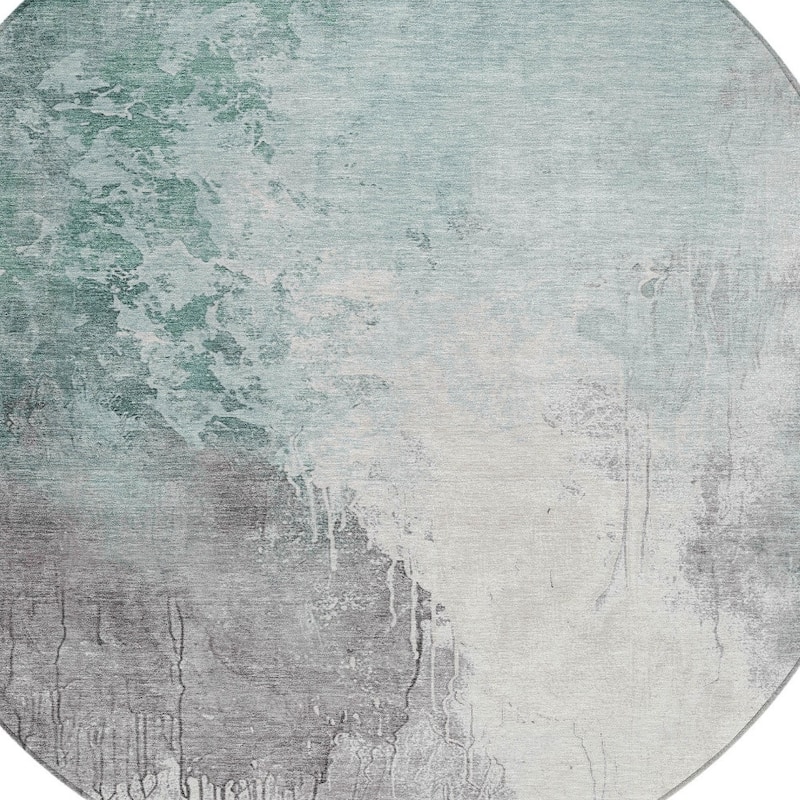 HomeRoots Abstract Transitional Rectangle Outdoor Rug