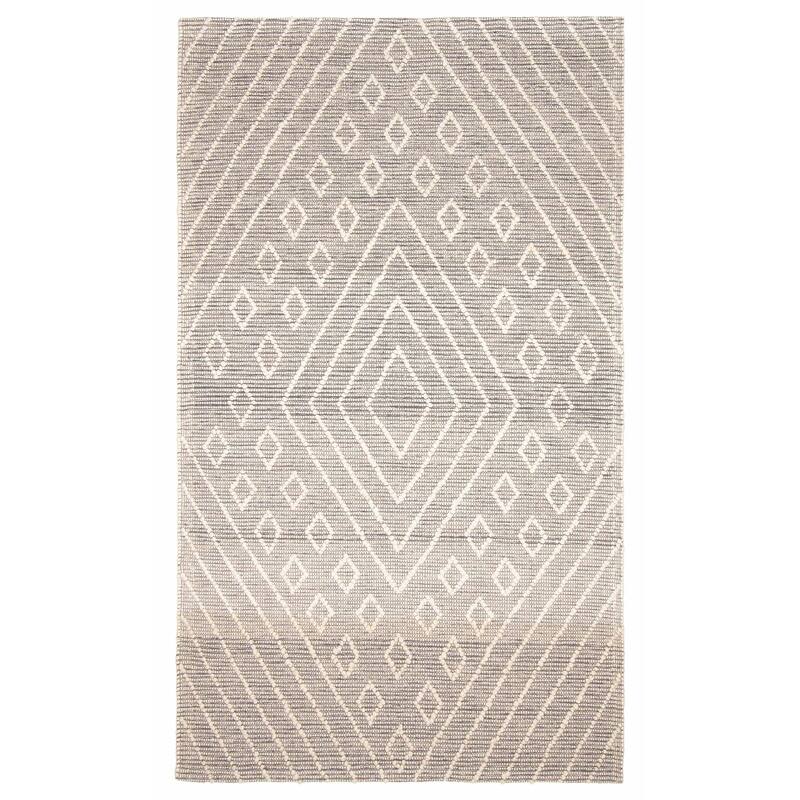 ECARPETGALLERY Braid weave Sienna Grey Wool Rug - 5'0 x 8'5 - Dark Grey - 5'0 x 8'5