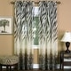 preview thumbnail 3 of 1, Silver Orchid Astaire Faux Linen Curtain Panel Brown/Multi - 63 Inches