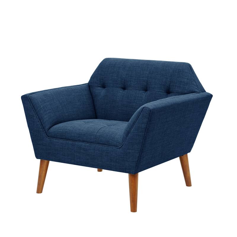 INK IVY Newport Wide Mid-Century Modern Lounge Chair