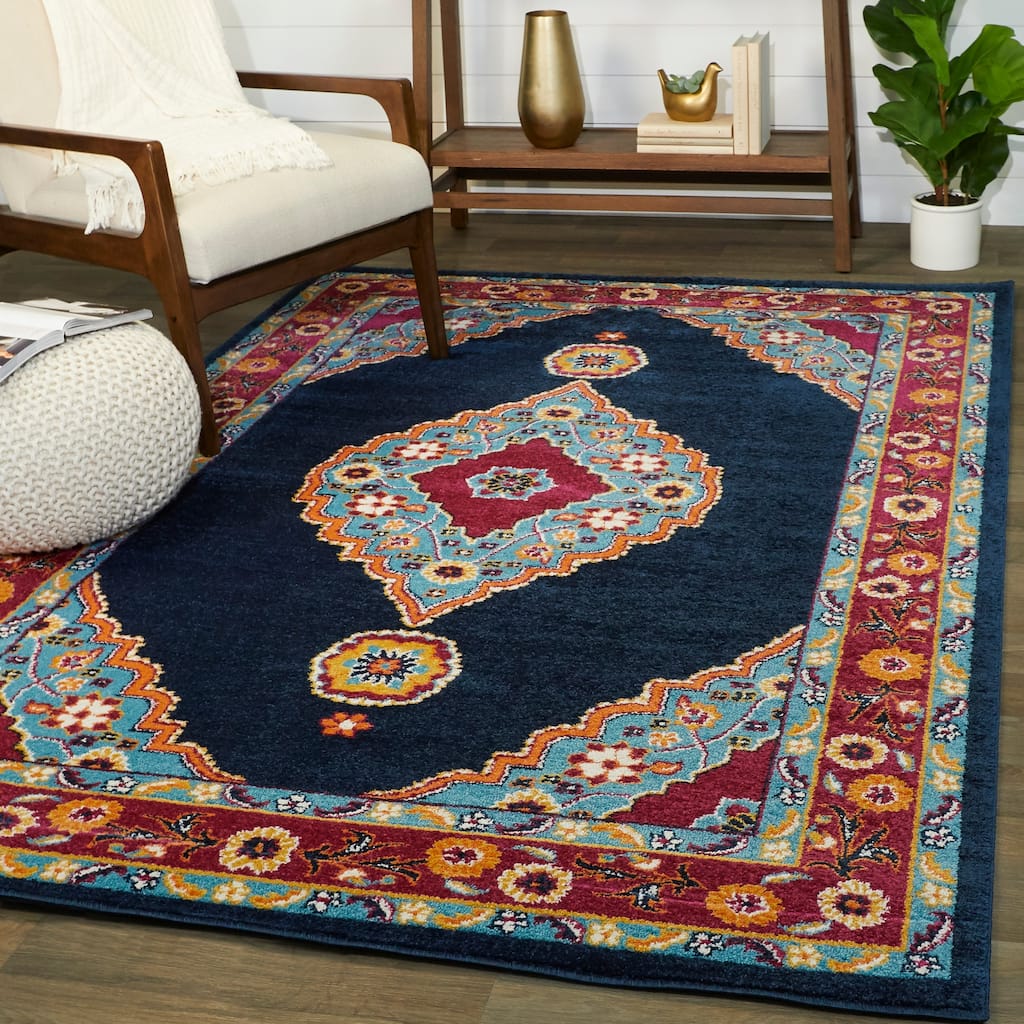 Hobson Boho Medallion Area Rug