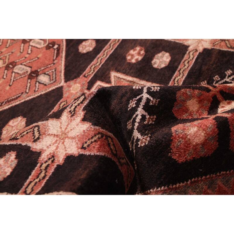 ECARPETGALLERY Hand-knotted Konya Anatolian Black, Red Wool Rug - 3'8 x 9'11