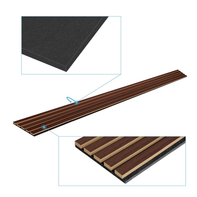 Art3d 7.9 x 94.5in Slat Acoustic Paneling,Acoustic Wall Panels,4pcs,21sqft