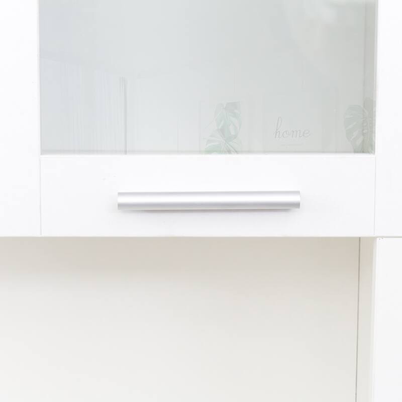 Computer Desk for Home Office with Storage Shelves, Drawers, and Cabinets, Spacious Workstation
