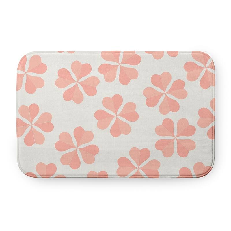 Lucky Patch Bathmat - Sunwashed Red - 24" x 17"