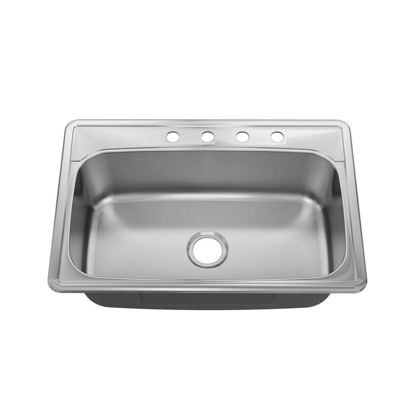 Sinber Drop in Single Bowl 304 Stainless Steel Kitchen Sink