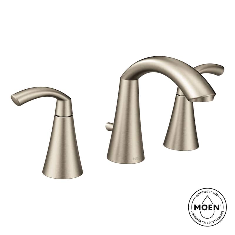 Moen TV6173 Glyde 1.2 GPM Widespread Bathroom Faucet with Rough-in