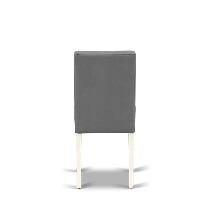 East West Furniture Dining Set Consists of a Round Kitchen Table and Chairs, Linen White (Pieces Options)