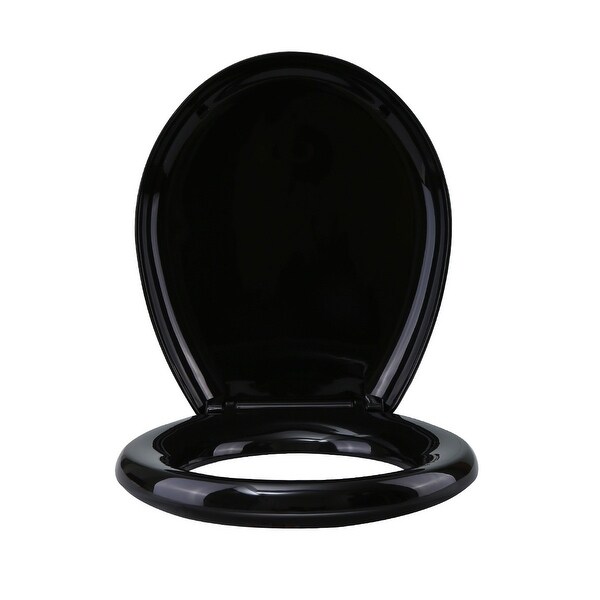 black round toilet seat