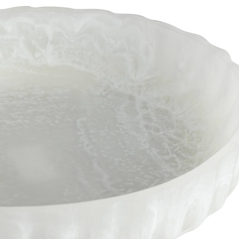 Curvy Edge White Bowl Set of 3