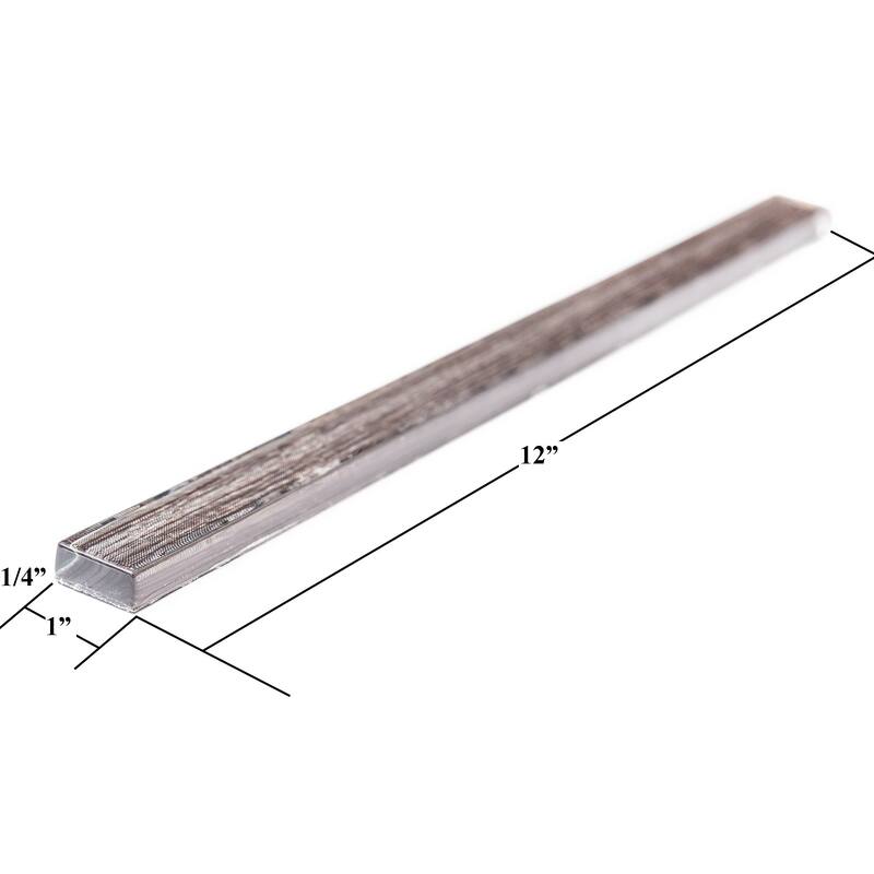 The Tile Life Cosmos 1x12 Brown Glass Backsplash Wall Tile