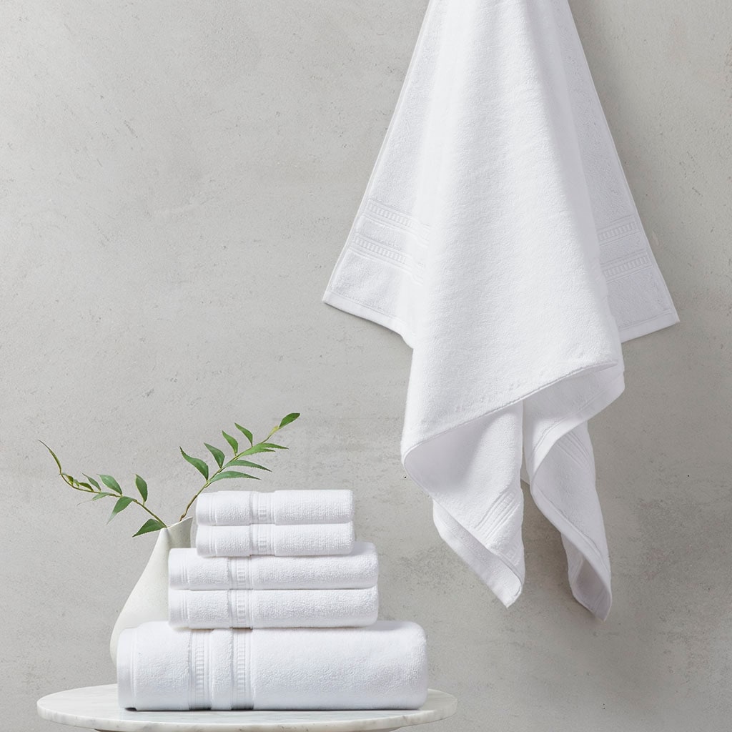 Anne Klein Reverie Antimicrobial Towel Set 6 Piece 100% Cotton Towel Set &  Reviews