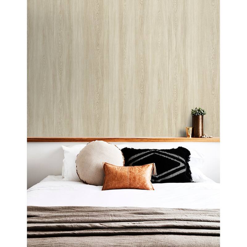 Seabrook Designs All-Over Faux Woodgrain Unpasted Wallpaper