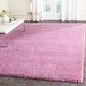 preview thumbnail 58 of 239, SAFAVIEH Santa Monica Shag Einara 2-inch Thick Area Rug 6'7" x 9'6" - Pink - Rectangle