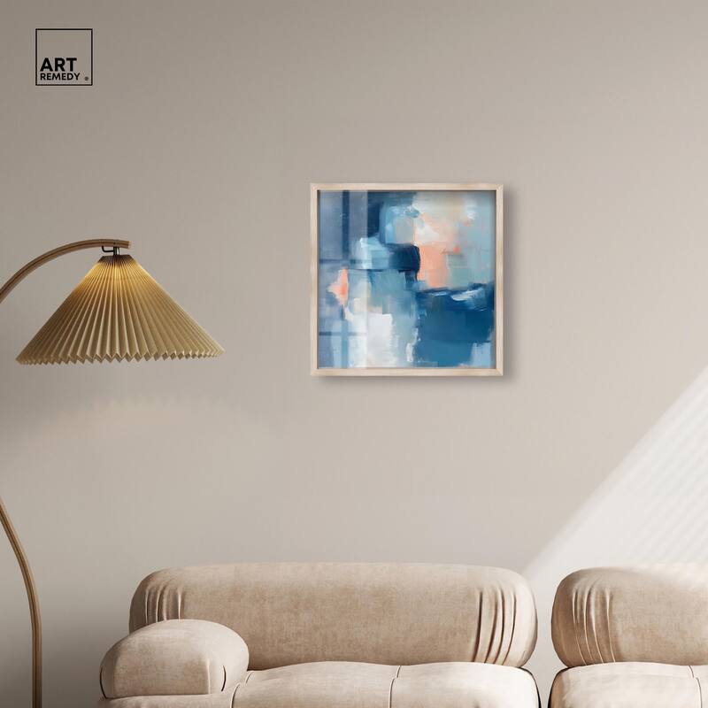 Whispering Blue I Shadowbox by Art Remedy