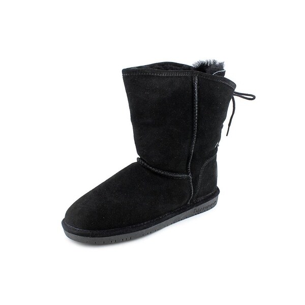 Bearpaw Elizabeth Women Round Toe Suede Black Winter Boot