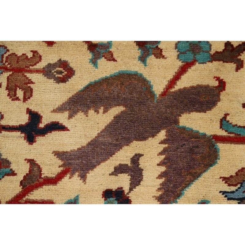 Animals Design Ziegler Oriental Accent Rug Hand-Knotted Wool Carpet - 2'1" x 2'11"