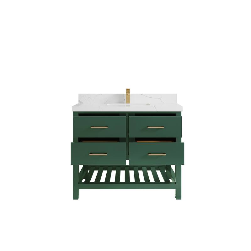 Willow Collections 42 in. W x 22 in. D Parker Single Sink Bathroom Vanity with Countertop