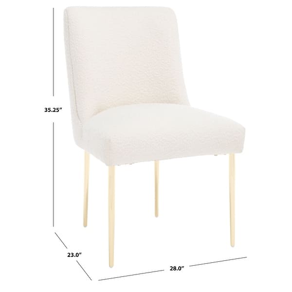 dimension image slide 0 of 12, SAFAVIEH Couture Nolita Velvet Accent Chair - Mustard / Brass - 28"x23"x35.3" - 28" W x 23" D x 35" H