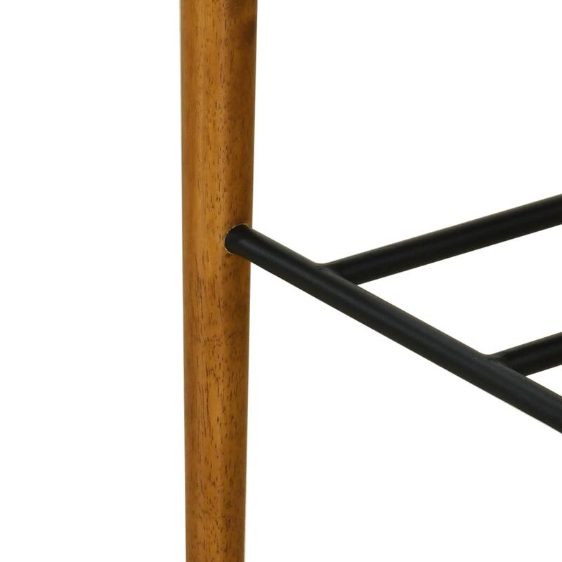 Roomfitters Renee Indoor Wooden Barstools with Cloud-Top Backrest, Set of 2 - Set of 2