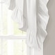 preview thumbnail 10 of 8, Lush Decor Linen Ruffle Kitchen Tier Window Curtain Panel Pair