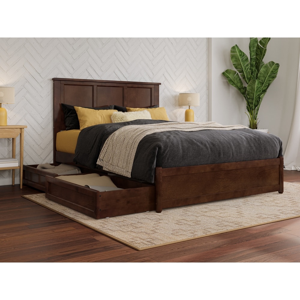 Felicity Platform Bed with Panel Footboard and Storage Drawers