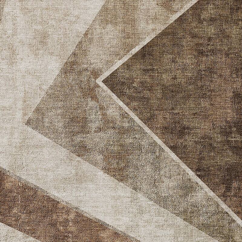 HomeRoots Geometric Transitional Rectangle Outdoor Rug