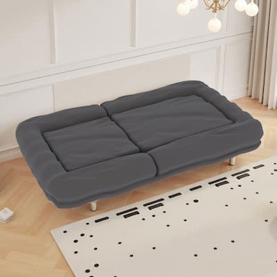 Folding Sofa Chair with 5 Adjustable Positions Plush Floor Lounge Chair for Gaming, Meditation, and Relaxation