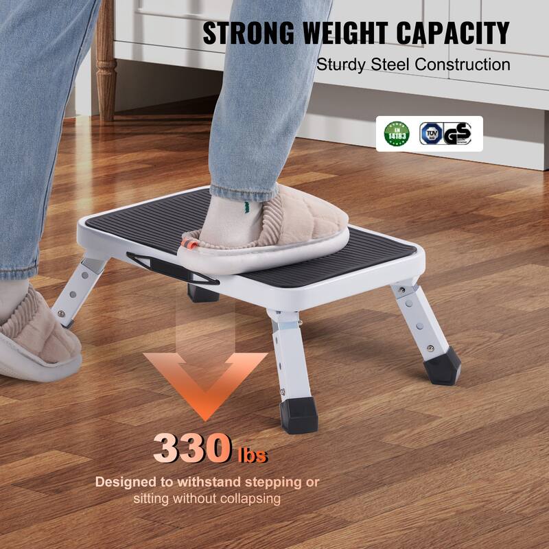 Step Stool Non-Slip Sturdy Step Ladders for Office, RVs, Pets, Bathrooms,Bedrooms