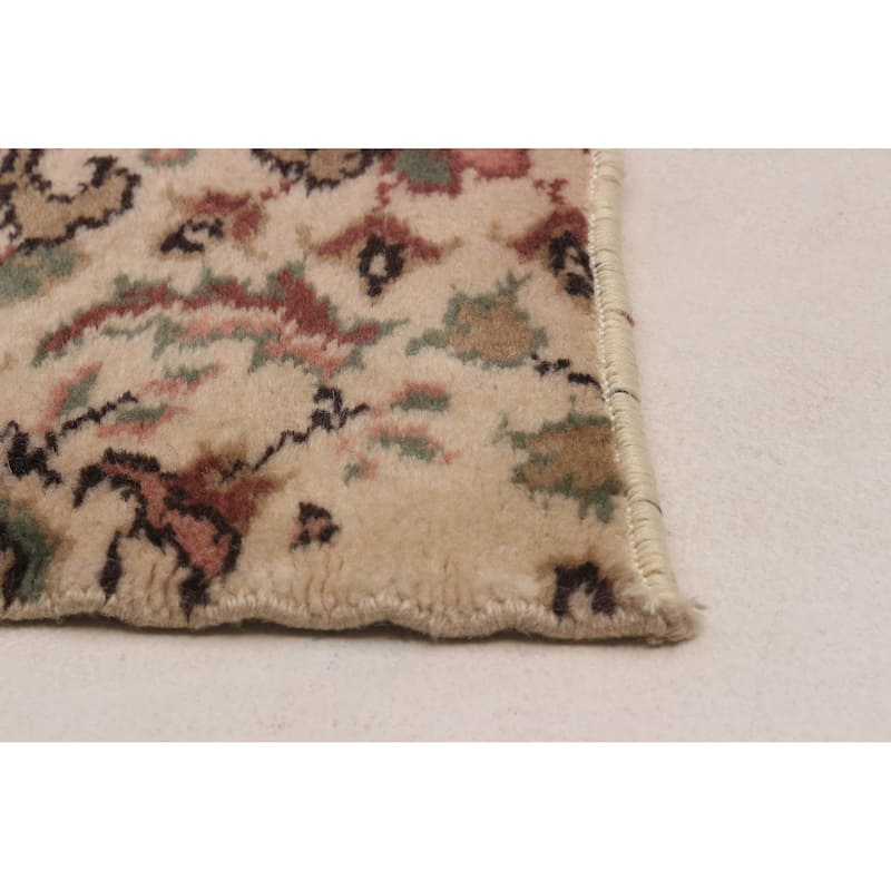 ECARPETGALLERY Hand-knotted Melis Vintage Cream Wool Rug - 3'5 x 6'4