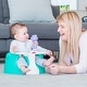 preview thumbnail 5 of 6, Bumbo Baby Soft Foam Wide Floor Seat w/3 Point Adjustable Harness, Aqua (2 Pack) - 2.9