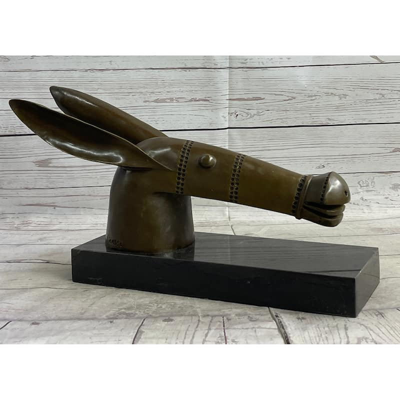 Donkey Head Bronze Metal Bust Sculpture On Marble Base After Pablo Pico