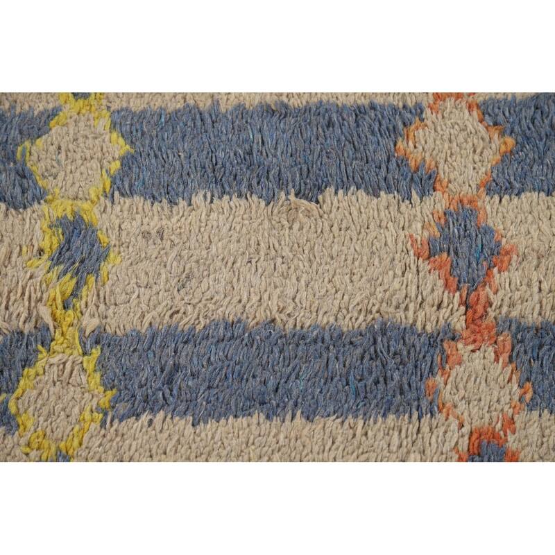 Trellis Plush Moroccan Oriental Area Rug Handmade Bedroom Wool Carpet - 6'11" x 10'4"