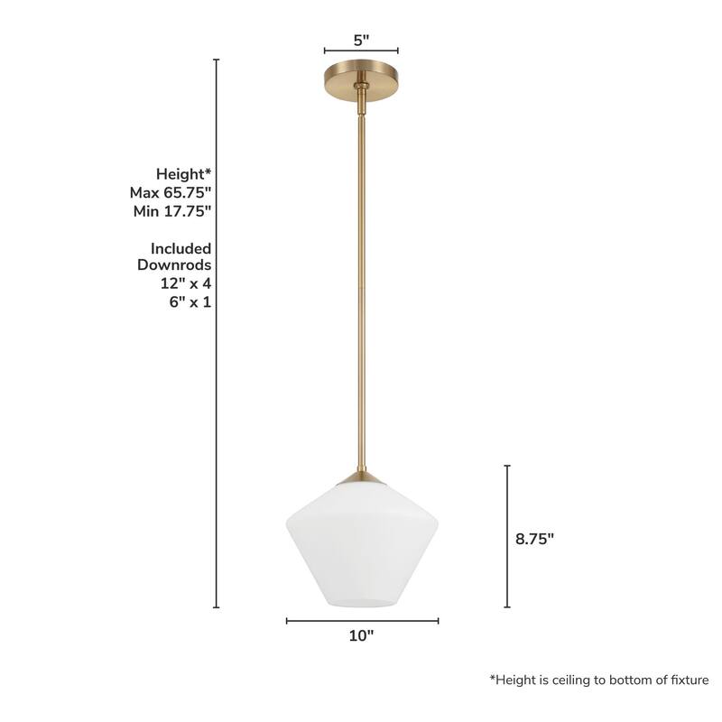 Hunter Celestial Valley 1-Light Pendant - Modern, Contemporary - Kitchen, Island, Dining Room, Entry.