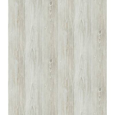Ferox Neutral Wood Planks Wallpaper - 20.5in x 396in x 0.025in