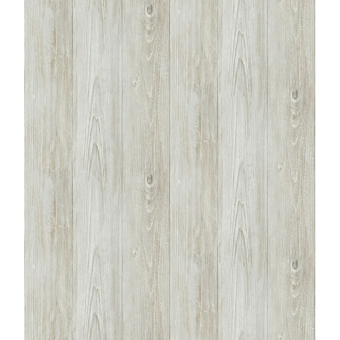 Brewster Ferox Neutral Wood Planks Wallpaper - 20.5in x 396in x 0.025in