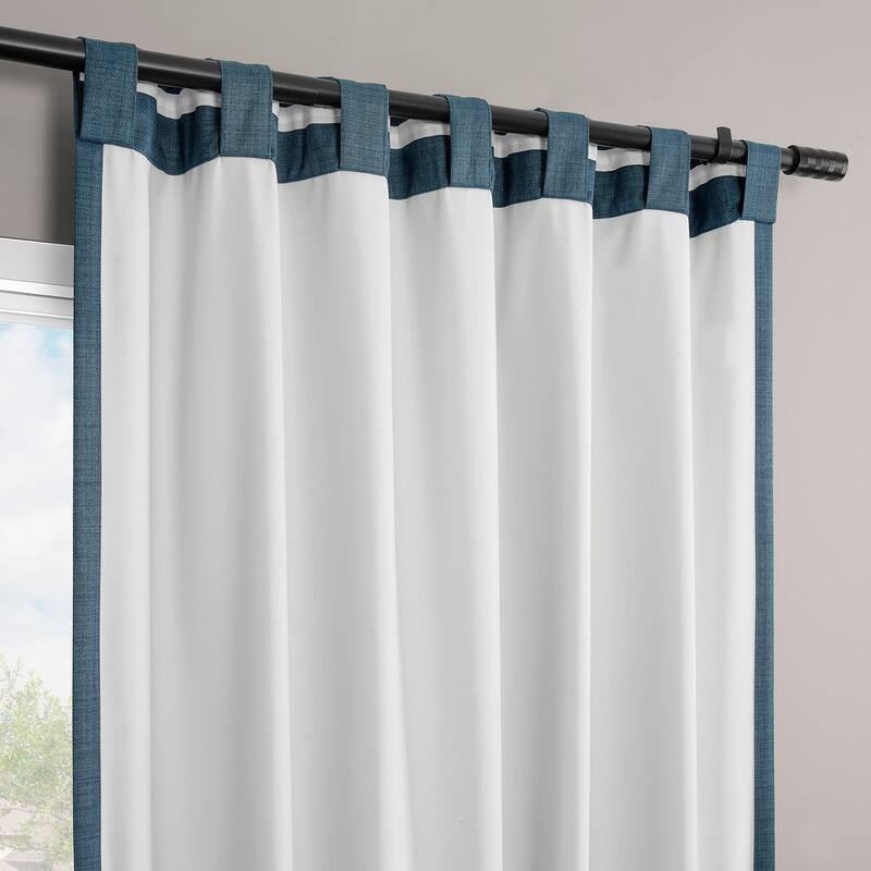 Exclusive Fabrics Vienna Basic Solid Linen Curtains (2 Panel) Blackout Curtains For Bedroom & Living Room Curtains