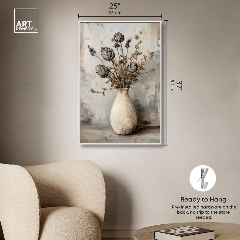 Artichoke Glory Canvas by Art Remedy