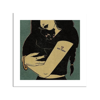 Cat Mum Fine Art Paper Print by Illunatica - Multi