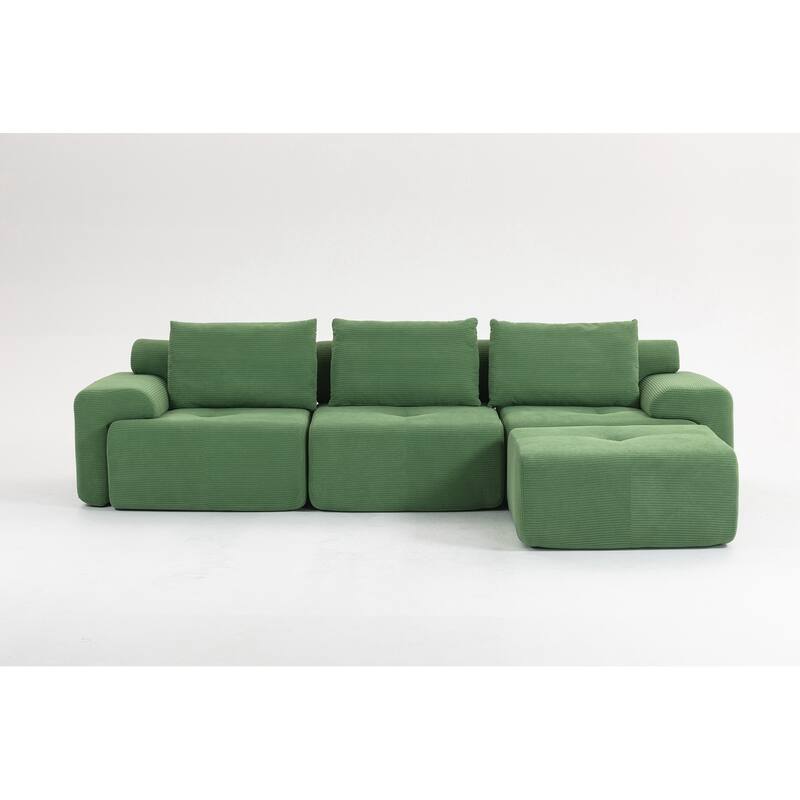 L-Shaped Sectional Couches for Living Room with Memory Foam