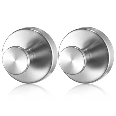 Stainless Steel Suction Cup Hooks for Bathroom Shower No Drill 2-Pack - 2.36 x 2.36 x 1.85 in