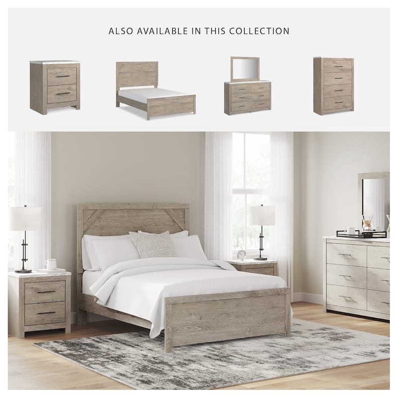Senniberg Light Brown Panel Bed